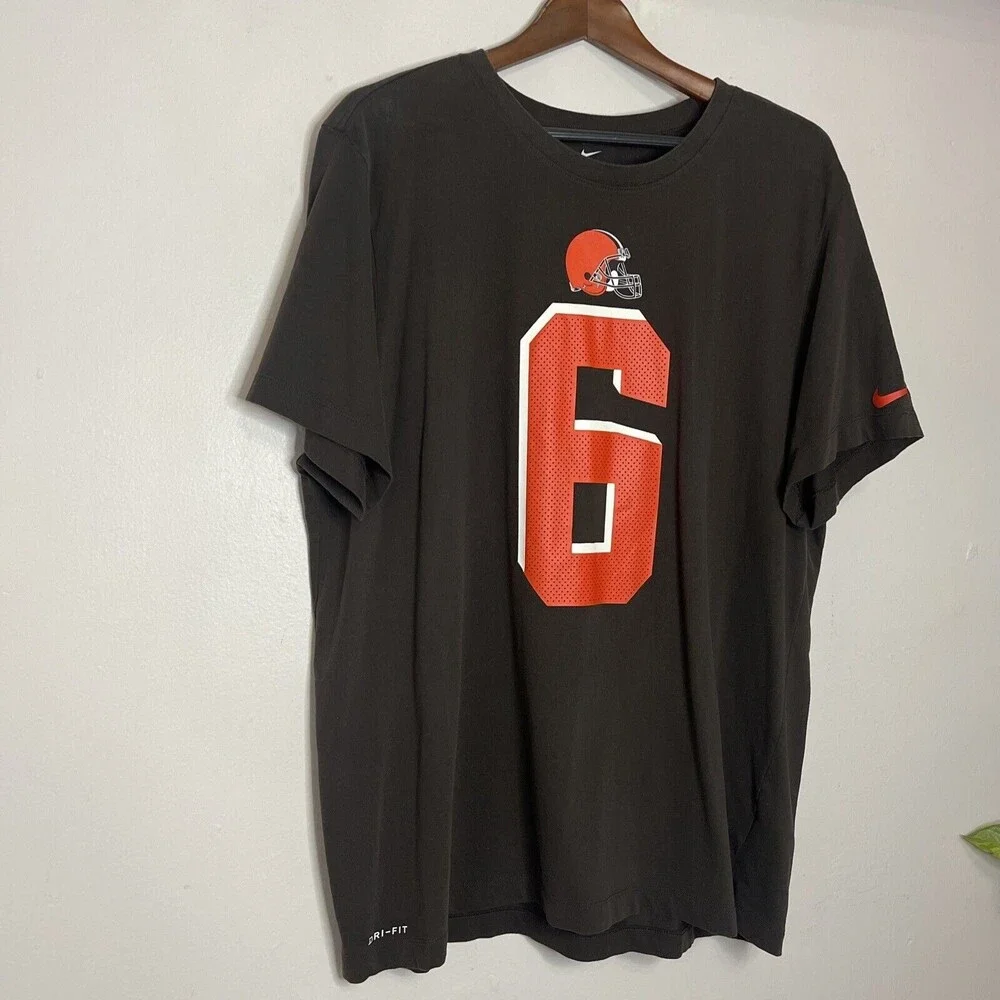 Baker Mayfield Cleveland Browns Nike Men's Dri Fit Tee Shirt XXL Graphic 6 NFL
